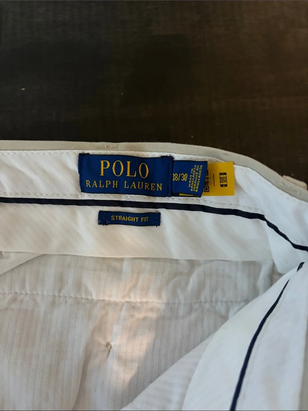 Polo Ralph Lauren Tan Straight Fit Newport Pant Chino Size 38x30 Career Classic